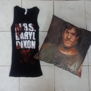 Walking Dead Daryl Dixon pillow & shirt